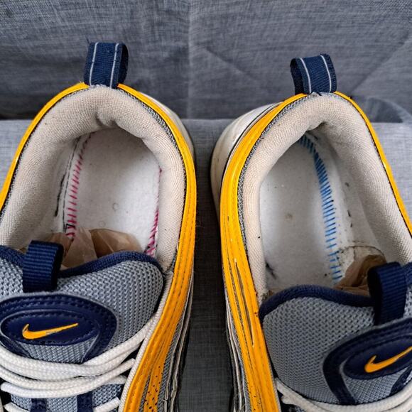 %Nike Air Max 97 SE OBSIDIAN MIST Mens SIZE 10.5 Blue Yellow 2018 /  A 10